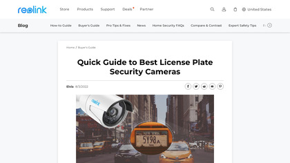 Wireless license plate reading cameras image