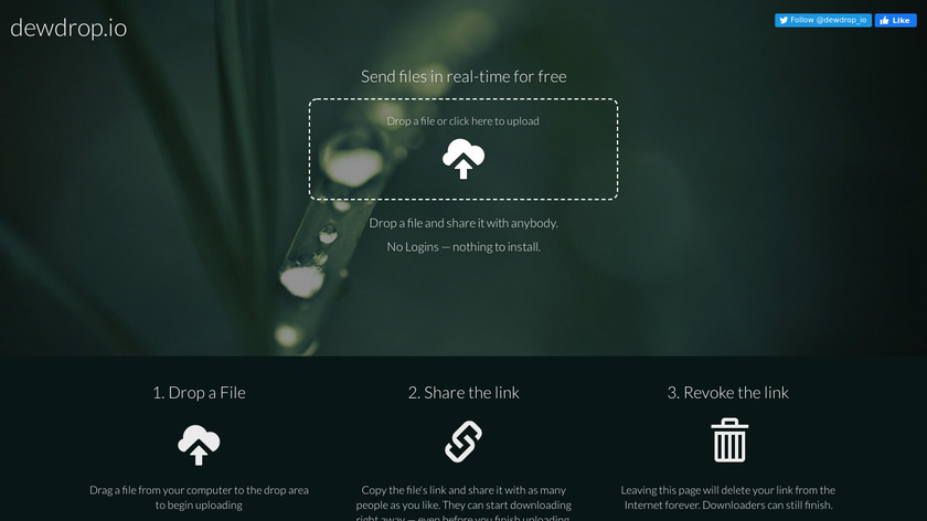 Dewdrop Landing Page