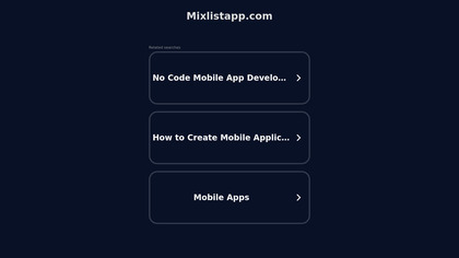 Mixlist App image