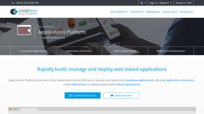 Applications Platform screenshot