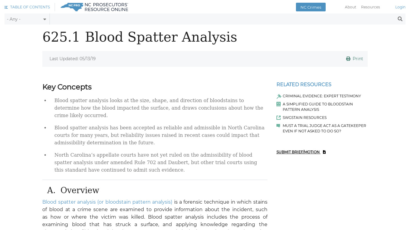 Blood Spatter Pro Landing page