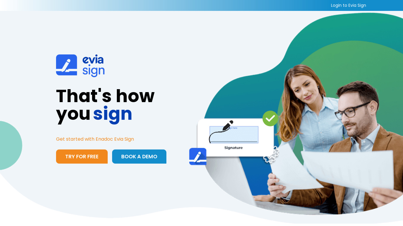 Enadoc Landing page