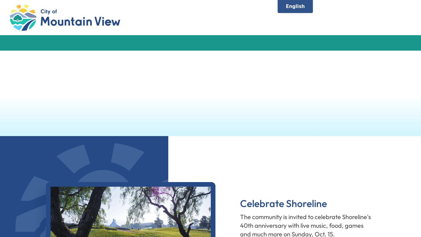 Mountain View Landing page