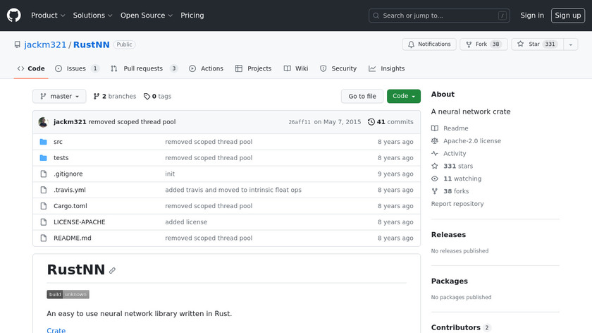 RustNN Landing Page