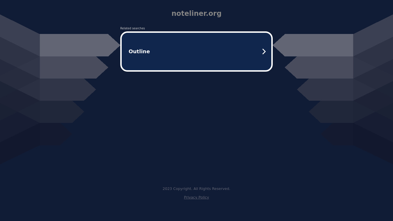 Noteliner Landing page