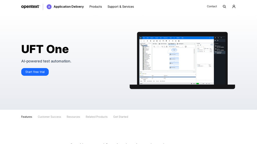 UFT One Landing Page