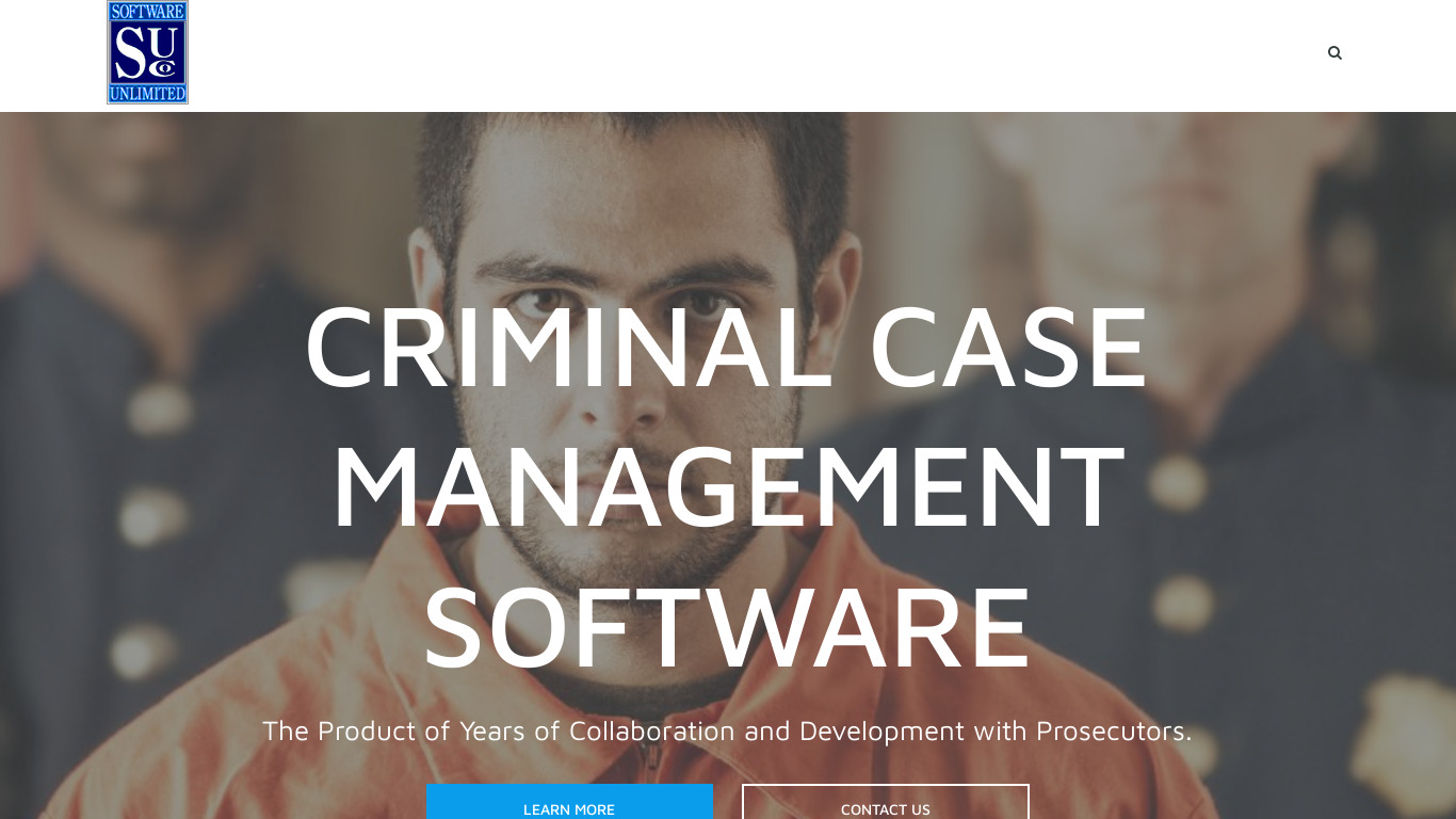 SUC Criminal Case Management Landing page