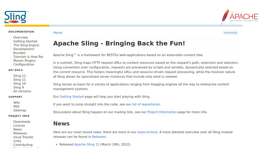 Apache Sling Landing Page