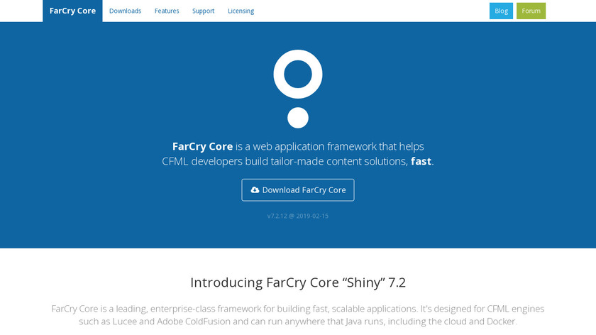 FarCry Core Landing Page
