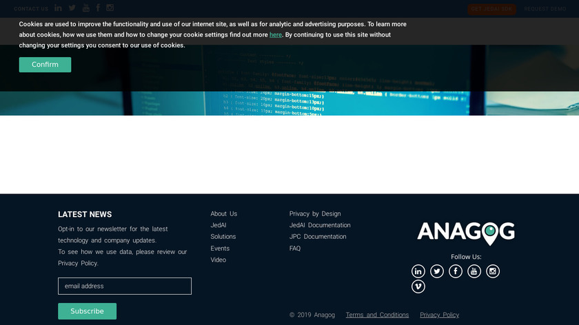 Anagog SDK Landing Page