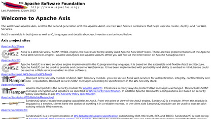 Apache Axis screenshot