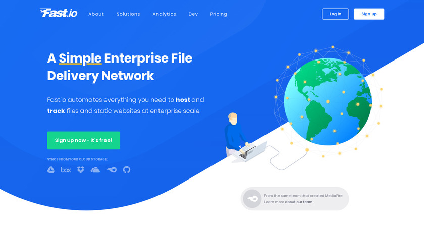 Fast.io.io Landing Page