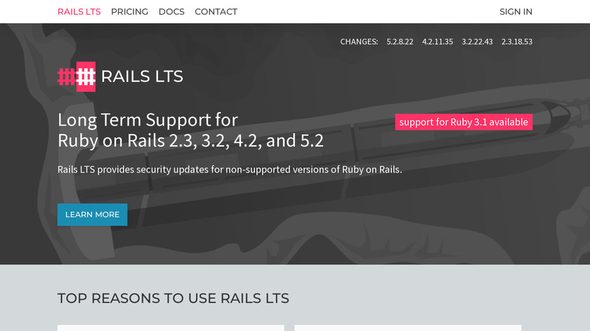 Rails LTS Landing Page
