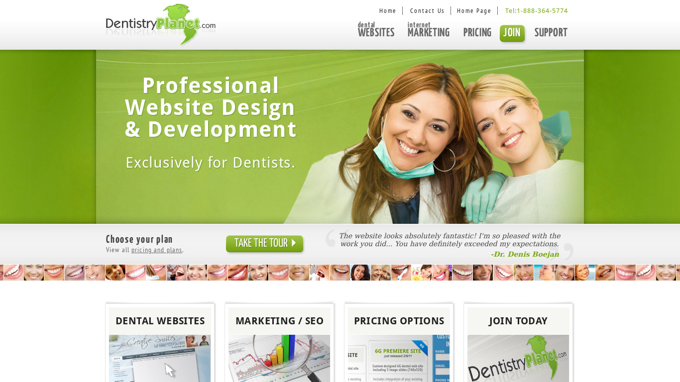 DentistryPlanet Landing page