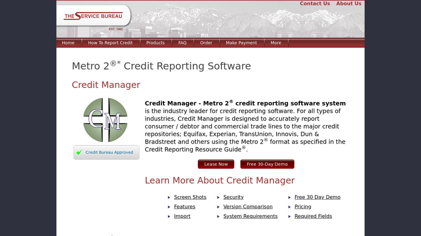 Credit Manager Landing Page