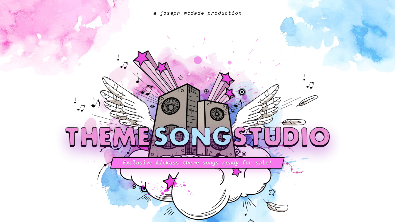 Theme Song Studio Landing page