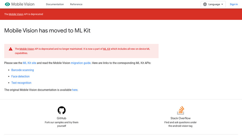 Moodstocks Landing Page