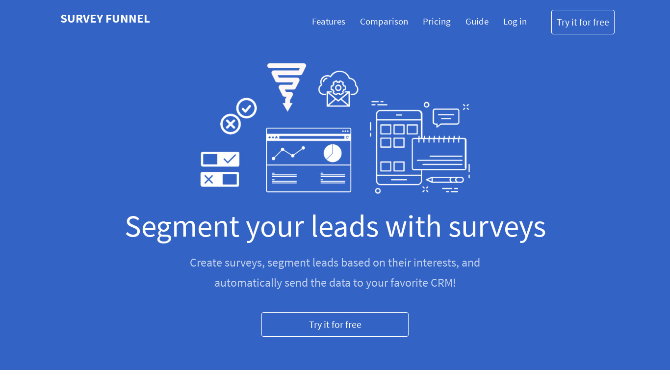 Survey Funnel Landing page