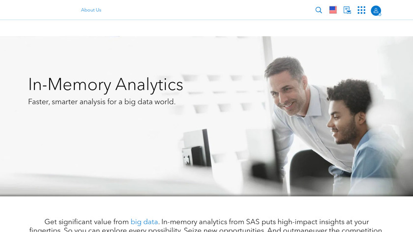 SAS In-Memory Analytics Landing Page