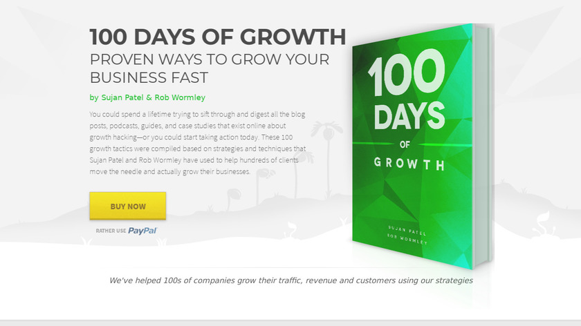 100 Days of Growth Landing Page