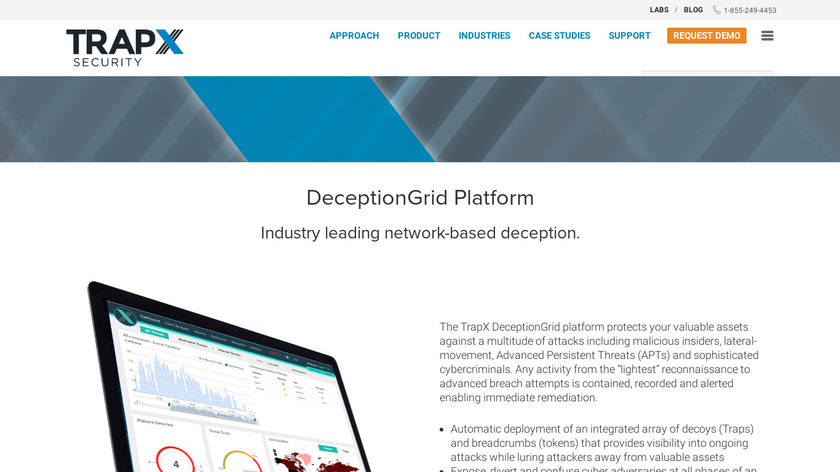 TRAPX DeceptionGrid Landing Page