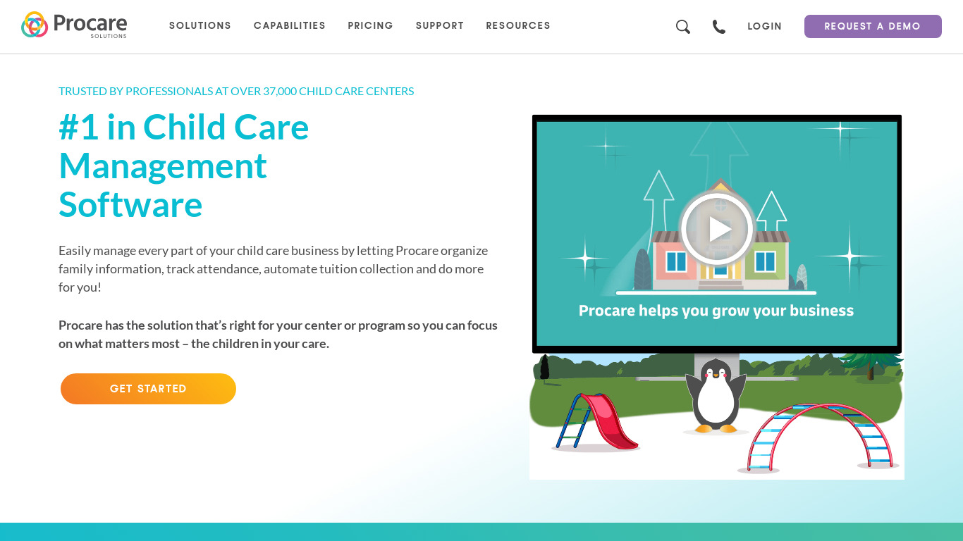 Childcare Sage Landing page