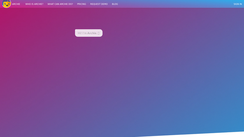 Archie.AI Landing Page