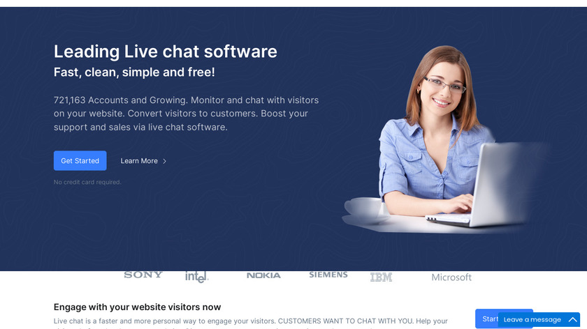 My LiveChat Landing Page
