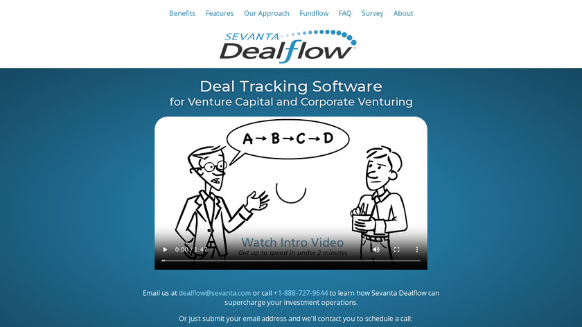 Sevanta Dealflow Landing Page