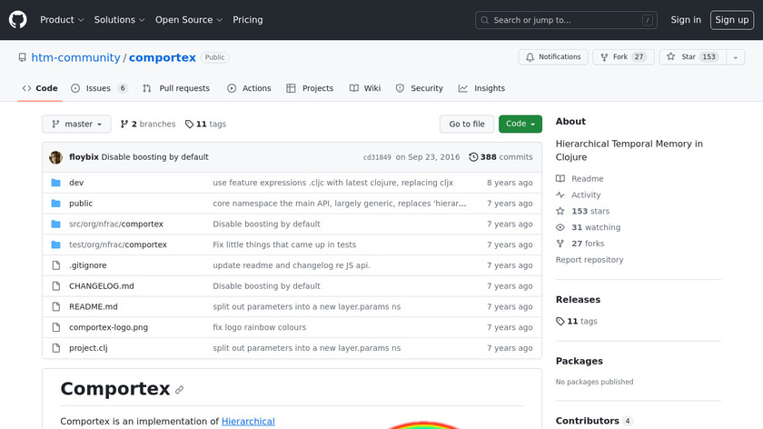 Comportex Landing Page