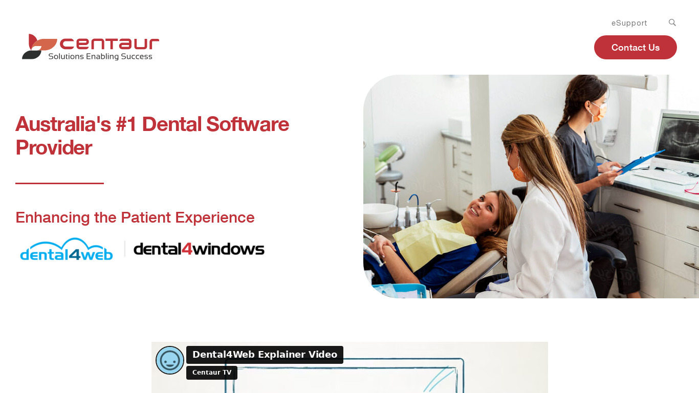 Dental4Windows Landing page
