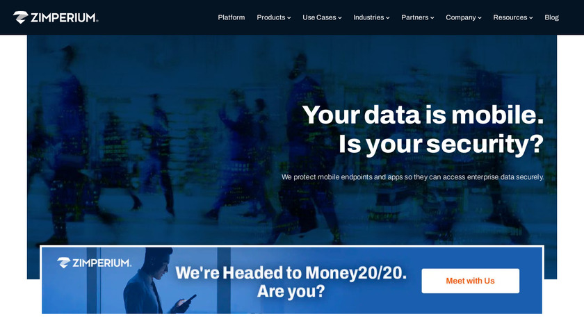 Zimperium Landing Page