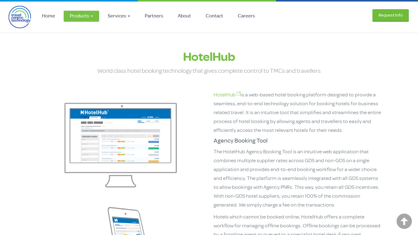 HotelHub Landing page