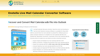 Enstella Live Mail Calendar Recovery image