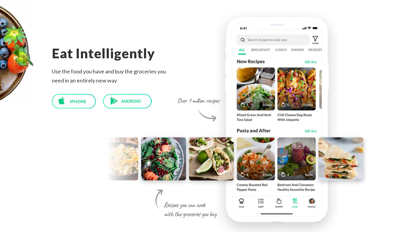 Thanksgiving Planner by Cooklist Landing page