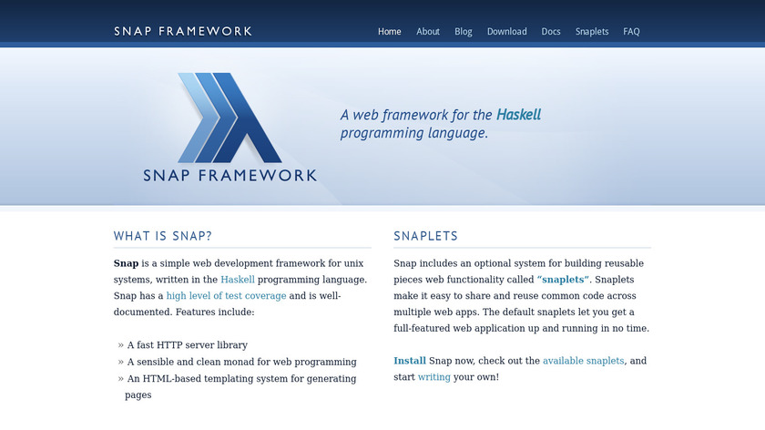 Snap Framework Landing Page