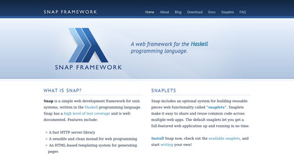Snap Framework screenshot