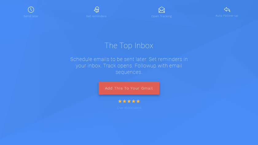 The Top Inbox Landing Page