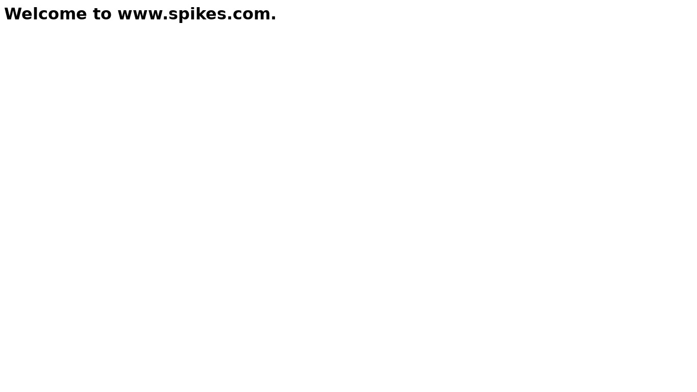 Spikes Security Landing page