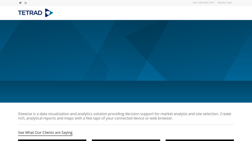 tetrad.com:443 Sitewise Pro Landing Page
