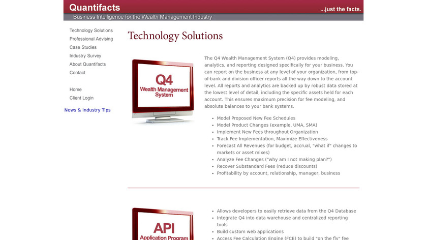 Q4 Wealth Management System Landing Page