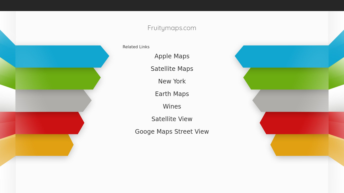 Fruity Maps Landing page