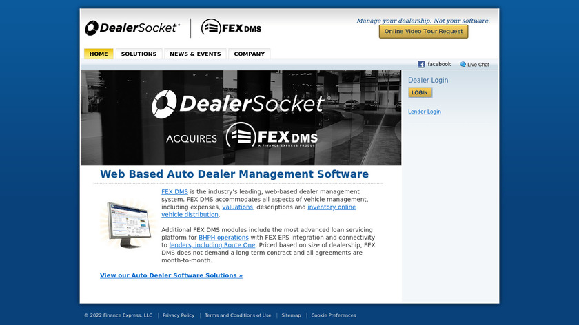FEX DMS Landing Page