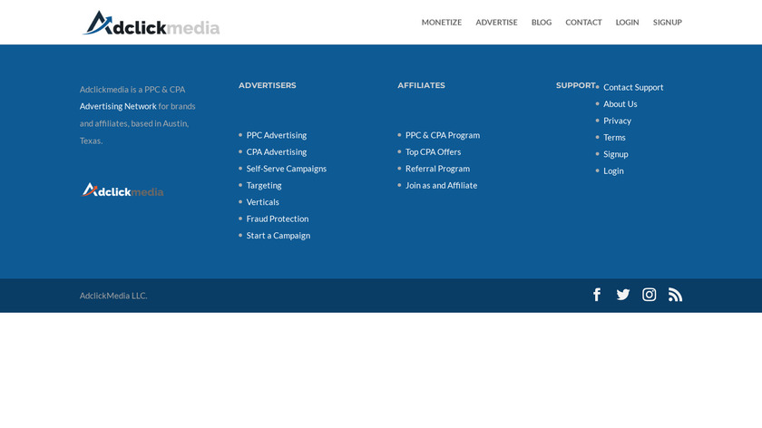 AdClickMedia Landing Page
