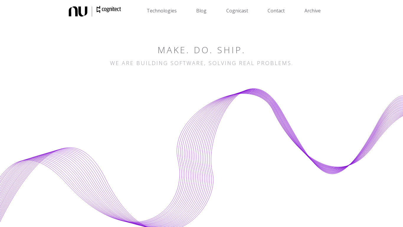 Cognitect Landing page