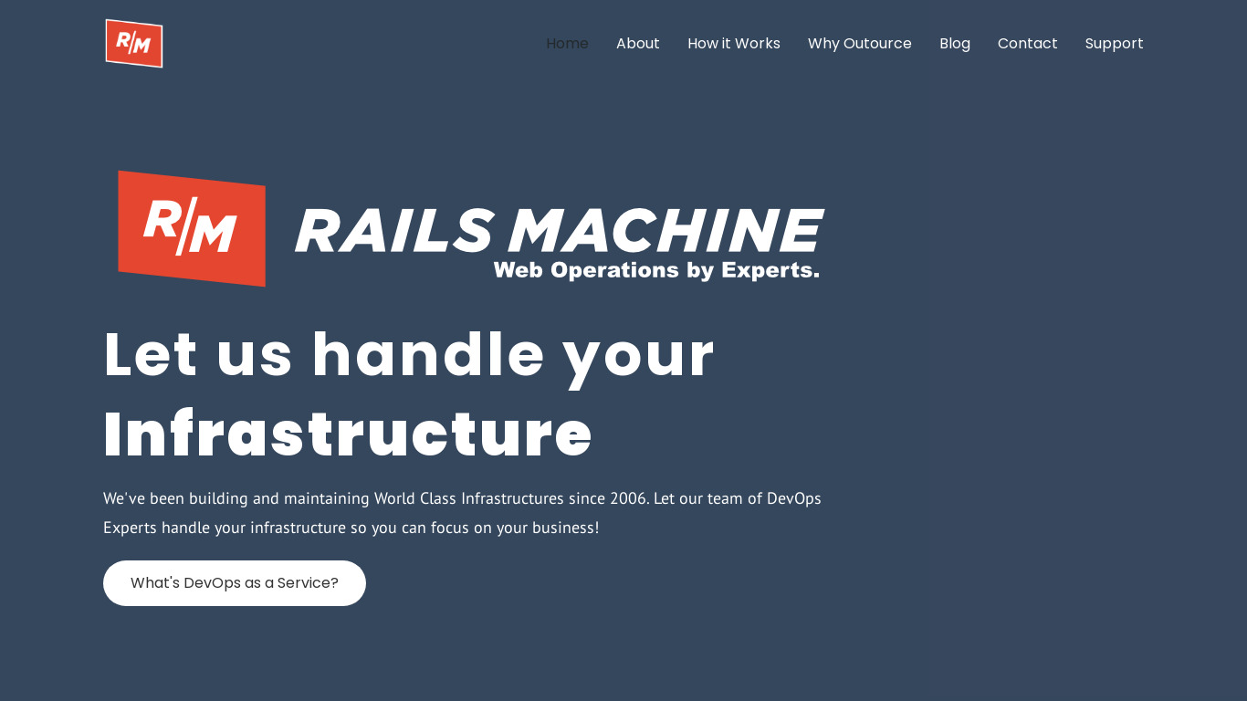RailsMachine Landing page