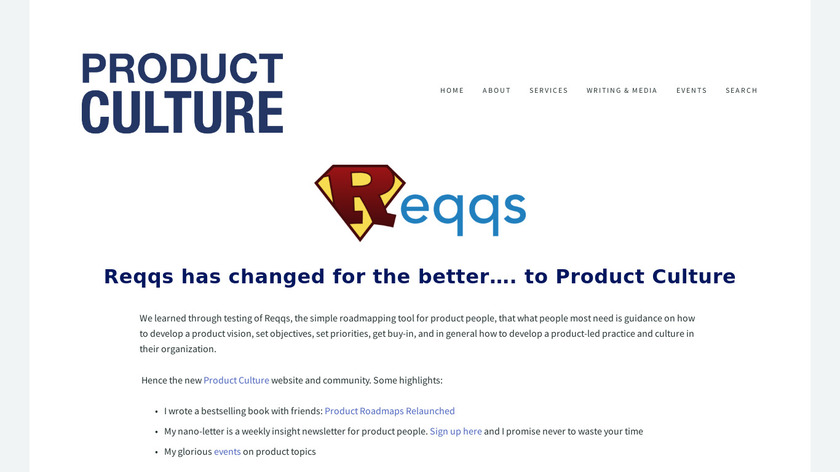 Reqqs Landing Page