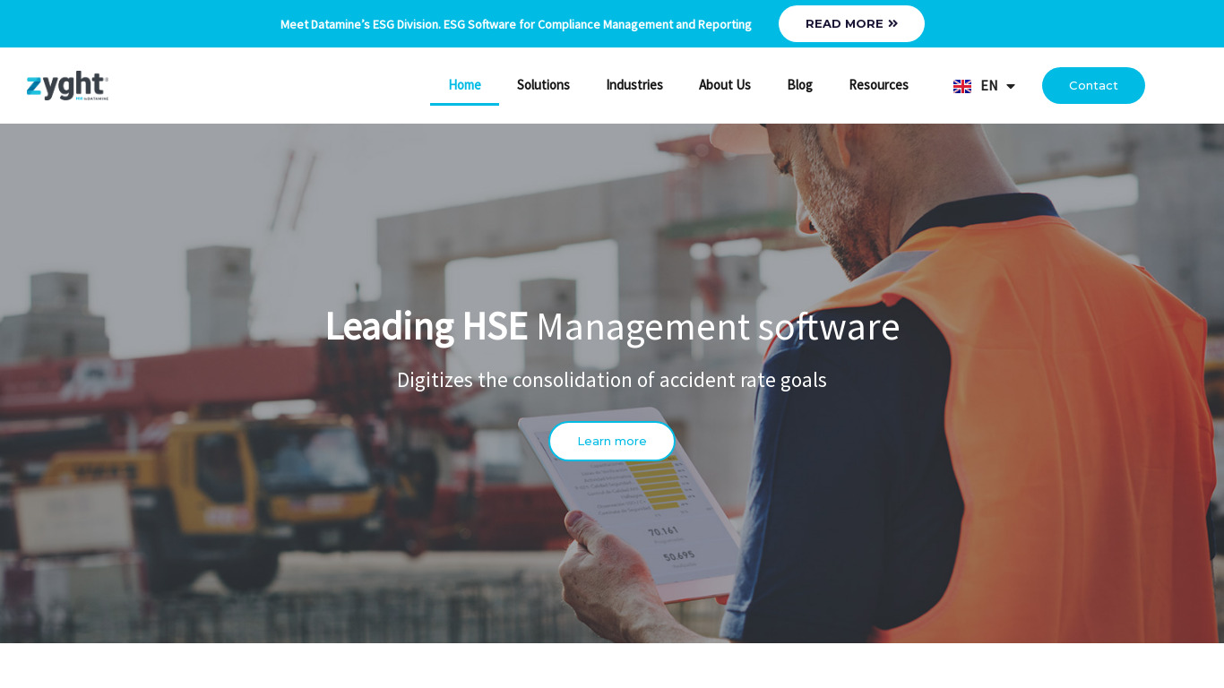 ZYGHT HSEQ technology Landing page
