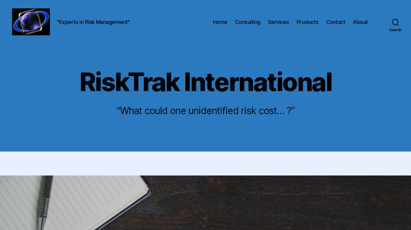 RiskTrak Landing Page