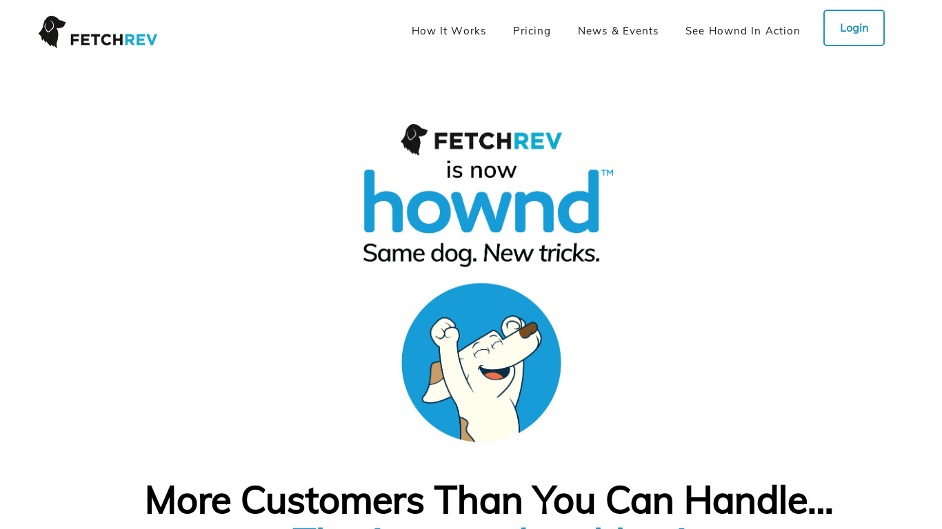 FetchRev Landing page